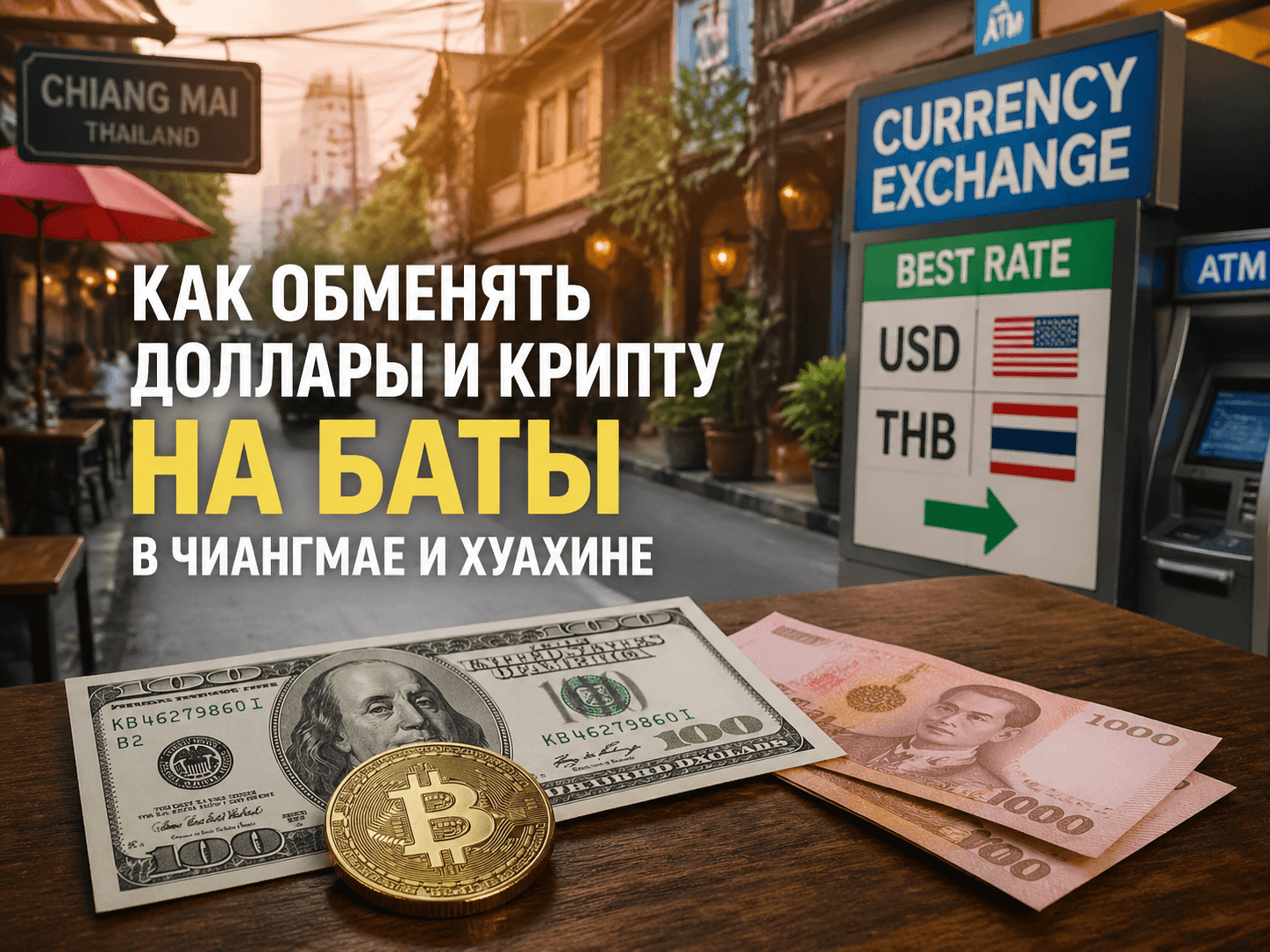 Как обменять деньги в Чиангмае и Хуахине - где лучший курс